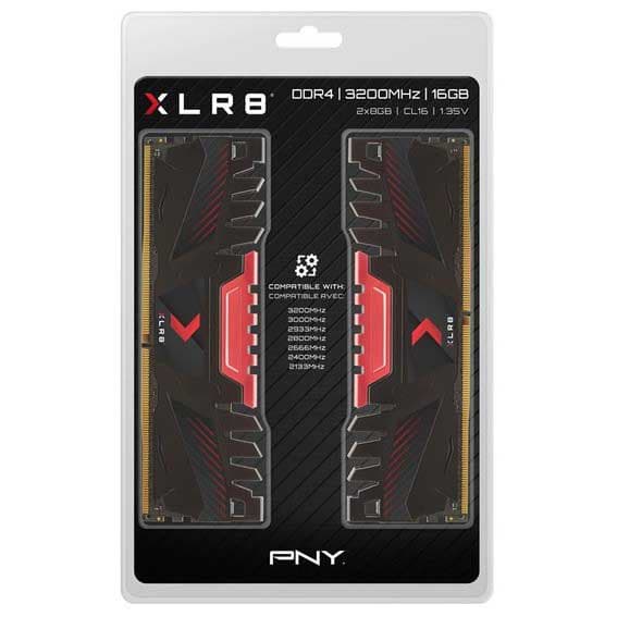 Pny Ram-minne Xlr8 Gaming 16gb 2x8gb Ddr4 3200mhz Svart