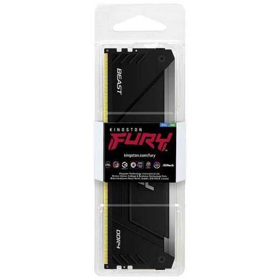 Kingston Muisti Ram Fury Beast Rgb Kf432c16bb2a/8 1x8gb Ddr4 3200mhz Musta