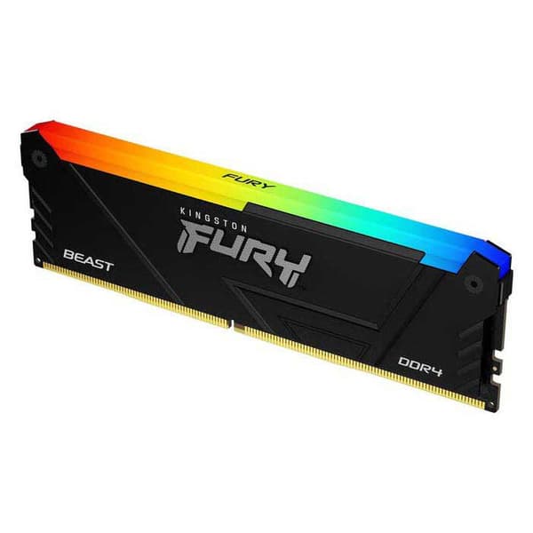 Kingston Muisti Ram Fury Beast Rgb Kf432c16bb2a/8 1x8gb Ddr4 3200mhz Musta