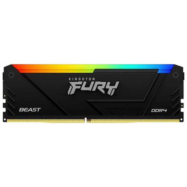 Kingston Muisti Ram Fury Beast Rgb Kf432c16bb2a/8 1x8gb Ddr4 3200mhz Musta