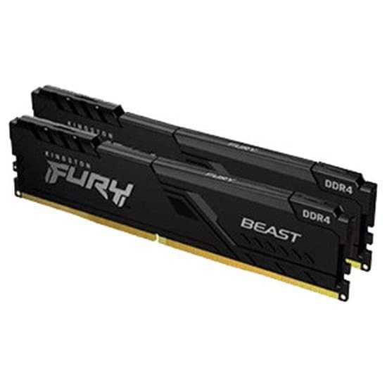 Kingston Ram-muisti Fury Beast Kf436c18bbk2/32 32gb 2x16gb Ddr4 3600mhz Musta