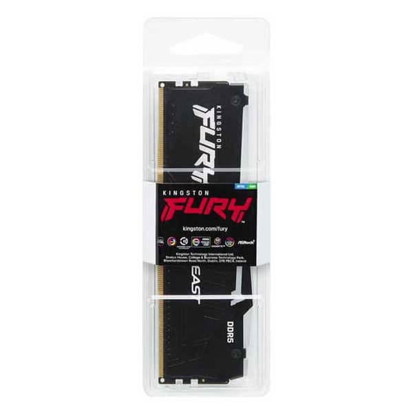 Kingston Ram-hukommelse Fury Beast Rgb Cl40 Kf 1x32gb Ddr5 5200mhz Sort