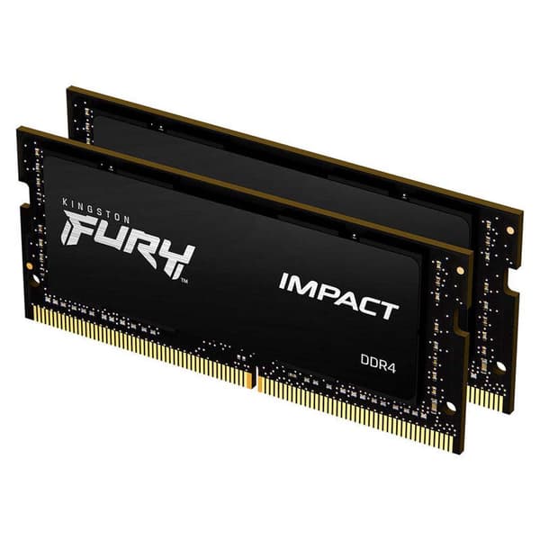 Kingston Ram-muisti Fury Impact 64gb 2x32gb Ddr4 3200mhz Musta