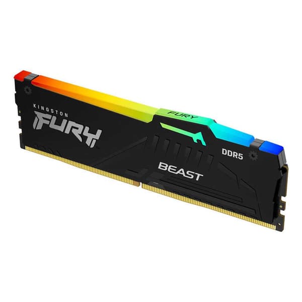 Kingston Minnesram Fury Beast Rgb 1x16gb Ddr5 5200mhz Svart
