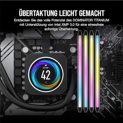 Corsair DOMINATOR TITANIUM RGB DDR5 6600MT/s 32GB 2x16GB Hvid - 32 GB - DIMM (CMP32GX5M2X6600C32W)