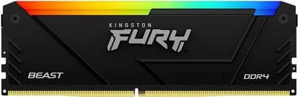 Kingston FURY Beast RGB 8GB 3200MT/s DDR4 CL16 DIMM PC RAM KF432C16BB2A/8