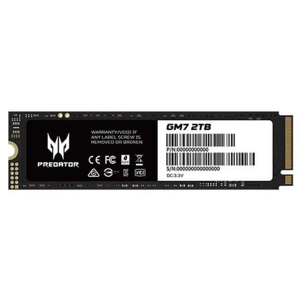 Acer Predator Memory Ram Ssd Gm7 2tb M.2 Nvme Pcie Gen 4x4
