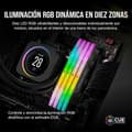 Miniatyrbillede 4 af 6: Corsair Hukommelse Ram Vengeance Cmh32gx5m2b6600c38 32gb 2x16gb Ddr5 6600mhz