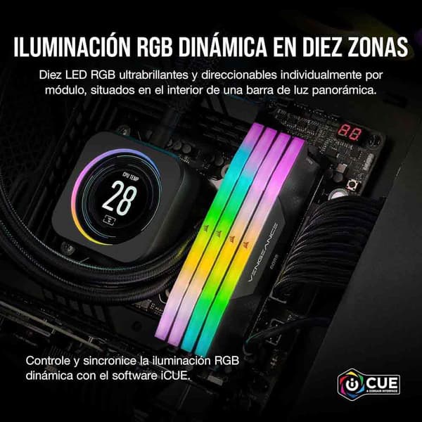 Corsair Hukommelse Ram Vengeance Cmh32gx5m2b6600c38 32gb 2x16gb Ddr5 6600mhz