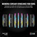 Miniatyrbillede 2 af 6: Corsair Hukommelse Ram Vengeance Cmh32gx5m2b6600c38 32gb 2x16gb Ddr5 6600mhz