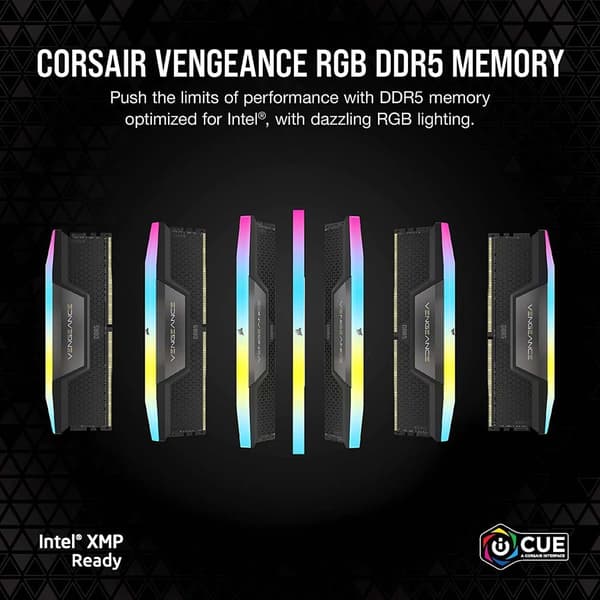 Corsair Hukommelse Ram Vengeance Rgb Cmh32gx5m2b6400c36 32gb 2x16gb Ddr5 6400mhz
