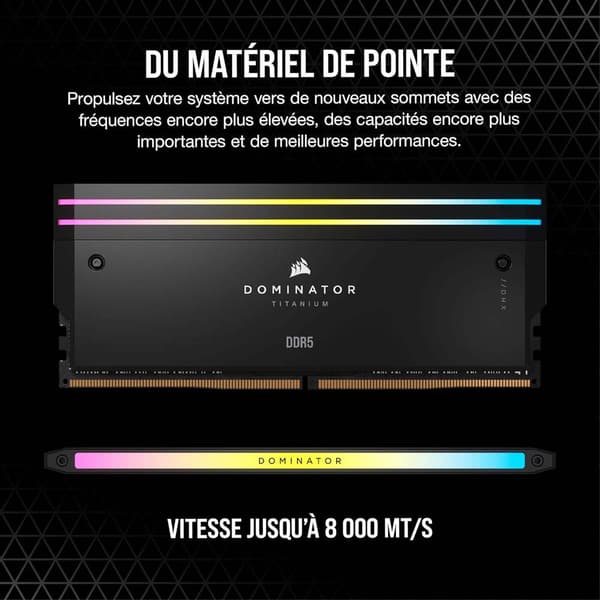 Corsair Muisti Ram Dominator Titanium Cmp64gx5m2b6400c32 64gb 2x32gb Ddr5 6400mhz