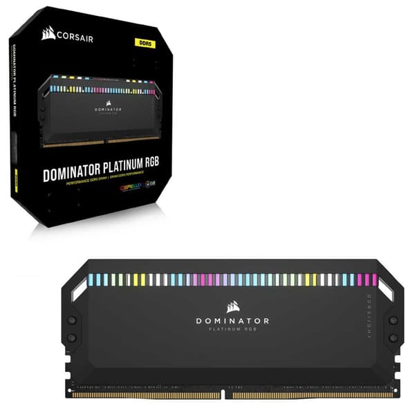 Corsair Dominator Platinum Rgb 32gb 2x16gb Ddr5 5600mhz Ram Svart