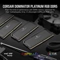 Miniatyrbild 9 av 10: Corsair Dominator Platinum Rgb 32gb 2x16gb Ddr5 5600mhz Ram Svart