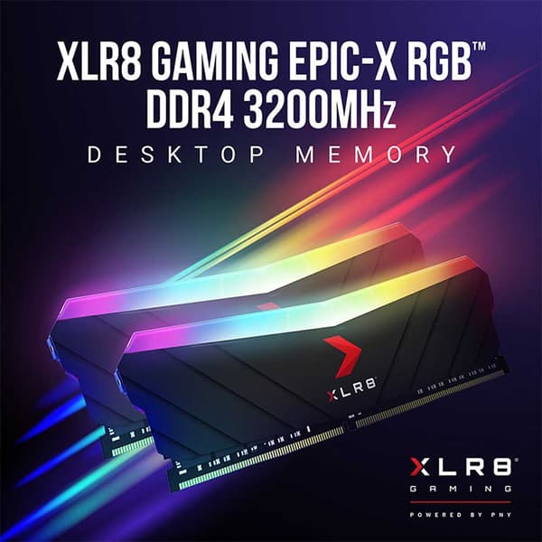 Pny Xlr8 Gaming Epic Rgb 1x8gb Ddr4 3200mhz Ram Musta