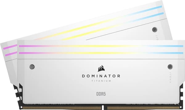 Corsair Dominator Titanium CMP32GX5M2B6000C30W, 32 GB, 2 x 16 GB, DDR5, 6000 MHz, 288-bens DIMM