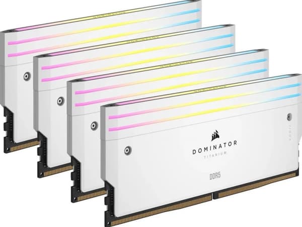Corsair RAM D5 6000 64GB C36 Dom Titanium RGB K4 (CMP64GX5M4B6000C36W)