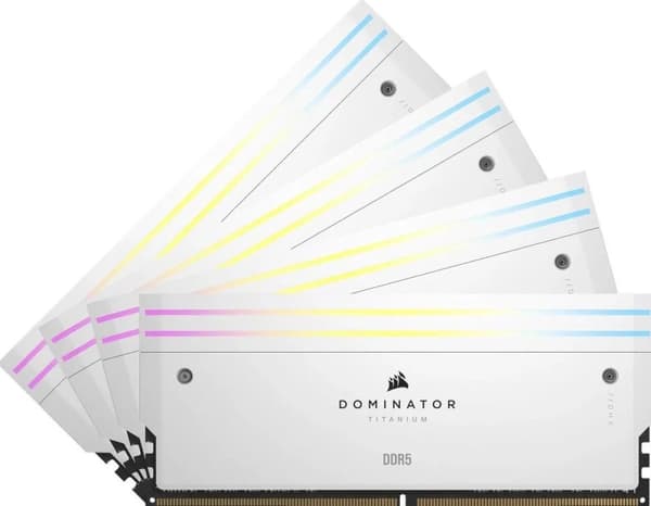 Corsair RAM D5 6000 64GB C36 Dom Titanium RGB K4 (CMP64GX5M4B6000C36W)
