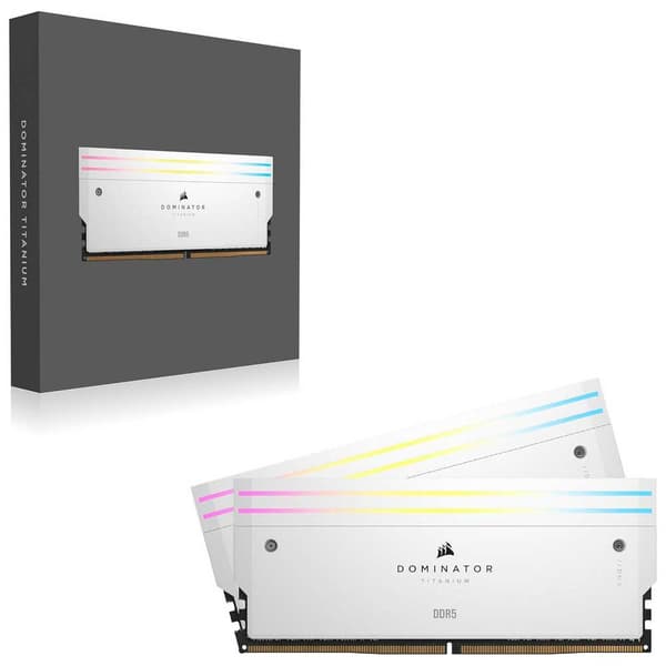 Corsair Dominator Titanium Cmp64gx5m2b6400c32w 64gb 2x32gb Ddr5 6400mhz Ram