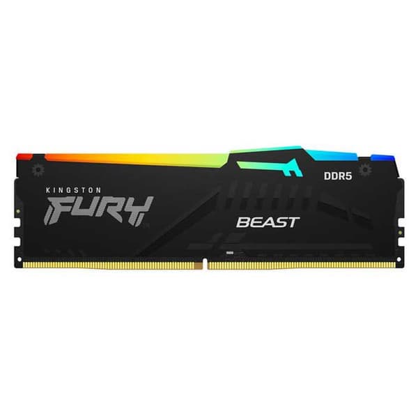Kingston Kf552c40bbak4-128 Fury Beast Rgb 128gb 4x32gb Ddr5 5200mhz Ram