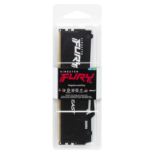 Kingston Kf560c30bba-32 Fury Beast Rgb 1x32gb Ddr5 6000mhz Ram-minne
