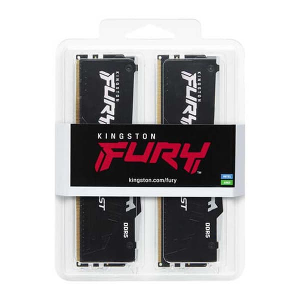Kingston Kf560c30bbeak2-32 Fury Beast Rgb 32gb 2x16gb Ddr5 6000mhz Ram-muisti