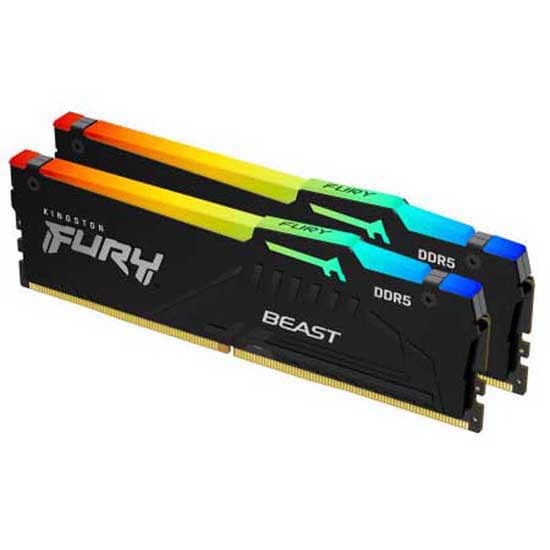 Kingston Kf560c30bbeak2-64 Fury Beast Rgb 64gb 2x32gb Ddr5 6000mhz Ram-hukommelse