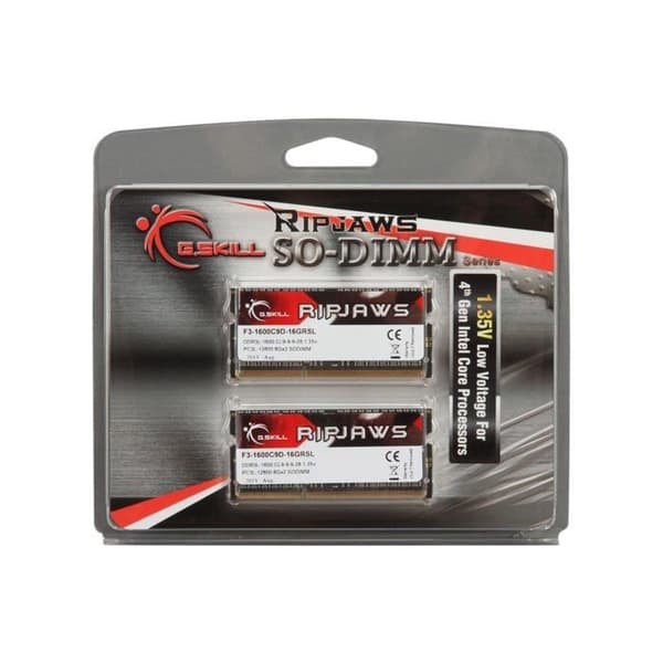 G.Skill RipJaws SO-DIMM 16GB (2 x 8GB) DDR3 1600MHz CL9