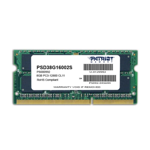 RAM-minne Patriot Memory 8GB PC3-12800 DDR3 8 GB CL11