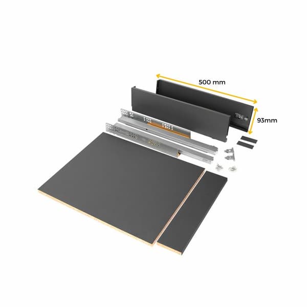 Lådkit - EMUCA - Vertex - Höjd 93mm - Modul 450mm - Målad i vitt