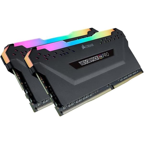RAM-minne - CORSAIR - Vengeance RGB Pro DDR4 - 32GB 2x16GB DIMM - 3200 MHz - 1,35V - Svart (CMW32GX4M2E3200C)