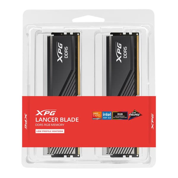 Adata Lancer Blade Rgb Ax5u6400c3216g-dtlabrbk 32gb 2x16gb Ddr5 6400mhz Ram-minne