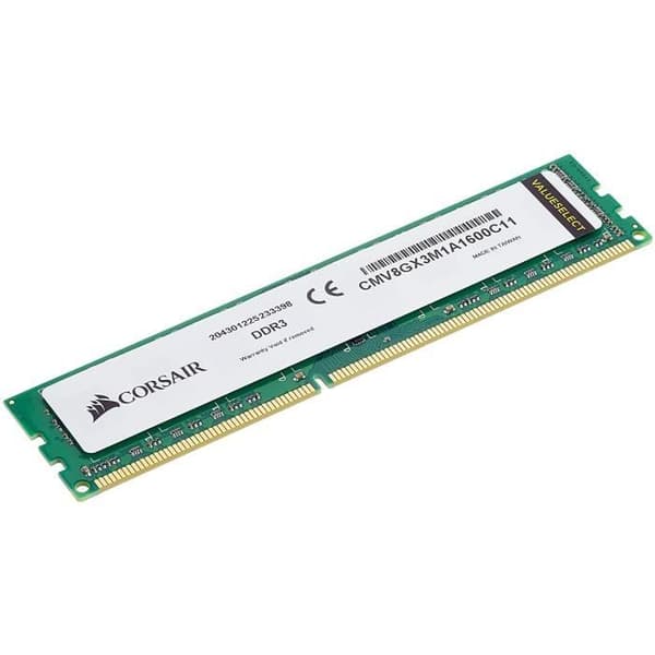 CORSAIR DDR3 PC-minne - 8 GB DIMM - 1600 MHz - 11-11-11-30, 1,5 V (CMV8GX3M1A1600C11)