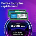 Miniatyrbild 2 av 3: DDR4 Memory Kit 64GB (32GB x 2) 3200MT/S PC4-25600 CL22 DRX8 SODIM 260P Svart