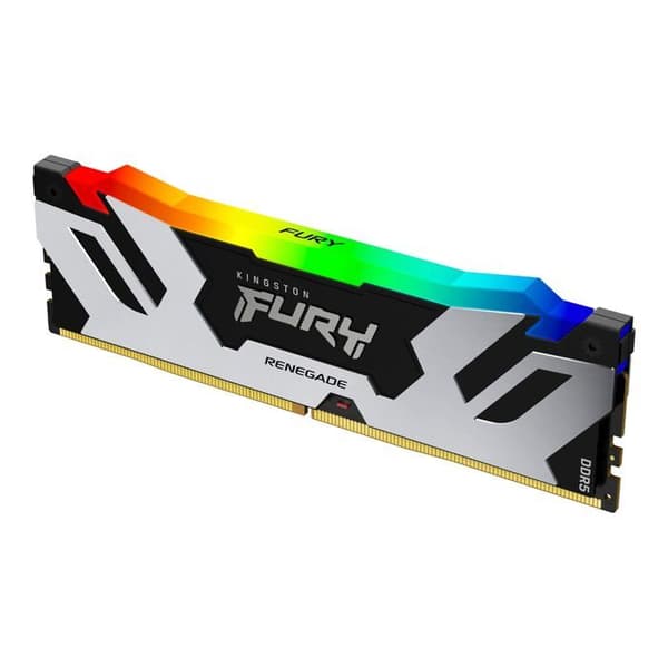 Kingston Technology Fury Renegade RGB 32GB Kit (2 x 16GB) DDR5 8000MHz CL38 1,45V ECC XMP 3,0 PMIC DIMM-minne Svart/Silver