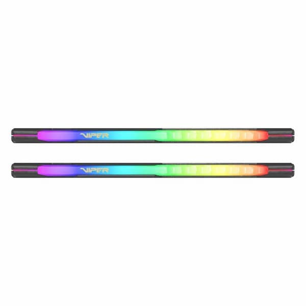 Kit Minnesmoduler 32GB (2x16GB) DIMM DDR4 Patriot Viper Steel RGB PC4-25600 (3200Mhz) CL18 (svart)
