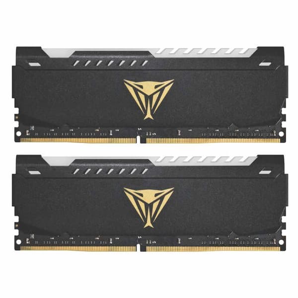 Kit Minnesmoduler 32GB (2x16GB) DIMM DDR4 Patriot Viper Steel RGB PC4-25600 (3200Mhz) CL18 (svart)