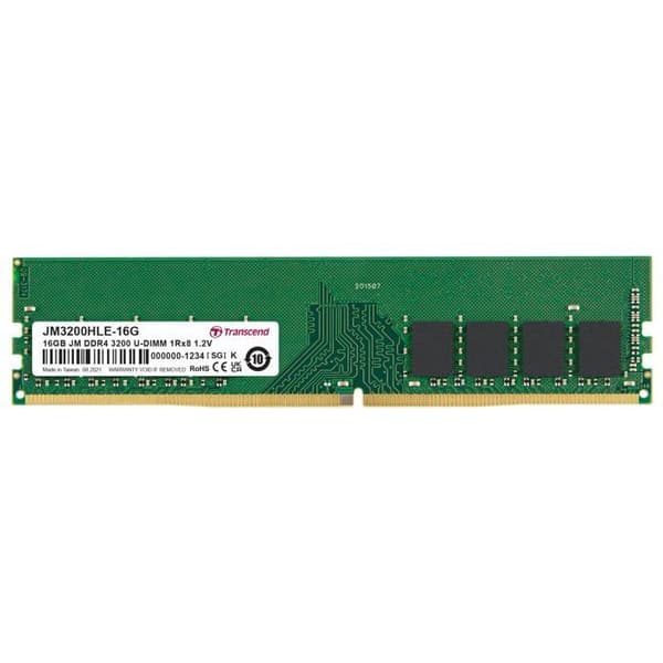 TRANSCEND JetRAM RAM-minne - DDR4 - 16 GB - 288-stifts DIMM - 3200 MHz / PC4-25600 - CL22 - 1,2 V