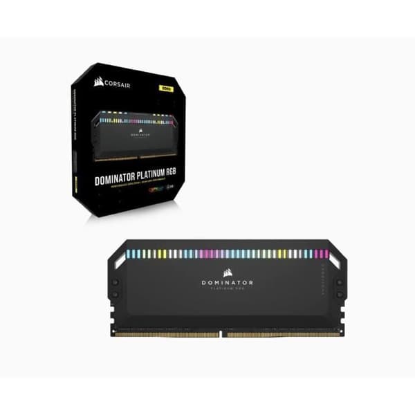 RAM-minne - CORSAIR - DOMINATOR PLATINUM RGB DDR5 - 32GB 2x16GB DIMM - 6000 MHz - 1,25V - Svart (CMT32GX5M2X6000C36)