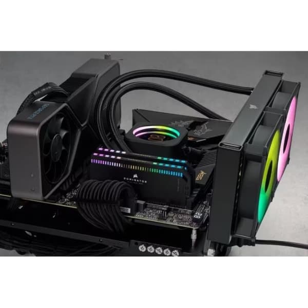 RAM-minne - CORSAIR - DOMINATOR PLATINUM RGB DDR5 - 32GB 2x16GB DIMM - 6000 MHz - 1,25V - Svart (CMT32GX5M2X6000C36)