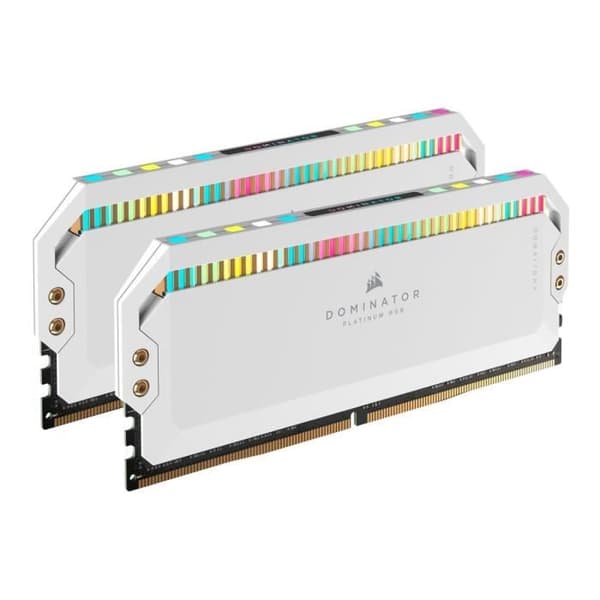CORSAIR Dominator Platinum RGB DDR5 - 64GB 2x32GB DIMM - 5600MHz - Obuffrad, 40-40-40-77, Std PMIC, XMP 3.0, White Heatspreader