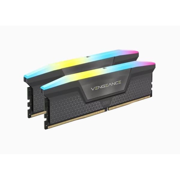 RAM-minne - CORSAIR - Vengeance RGB DDR5 - 32GB 2x16GB DIMM - 5200 MHz - 1,25V - Grå (CMH32GX5M2B5200Z40K)