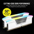 Miniatyrbild 3 av 3: Corsair Vengeance RGB DDR5 64 GB (2 x 32 GB) 5600 MHz CL40 - Vit - Dual Channel Kit 2 RGB DDR5 RAM PC5-44800 - CMH64G