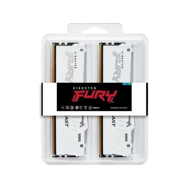 Minnesmodul - KINGSTON - FURY Beast - 32Go - DDR5 - 6000MT/s - RGB Vit