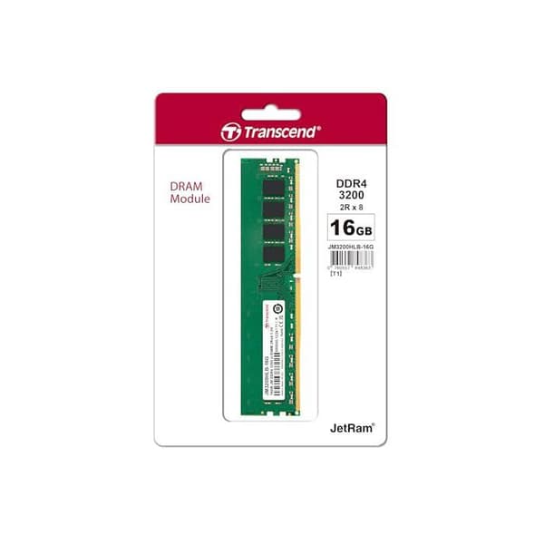 RAM - TRANSCEND - 16 GB DDR4 3200 MT/s UDIMM - Enkelsidig - Icke-ECC