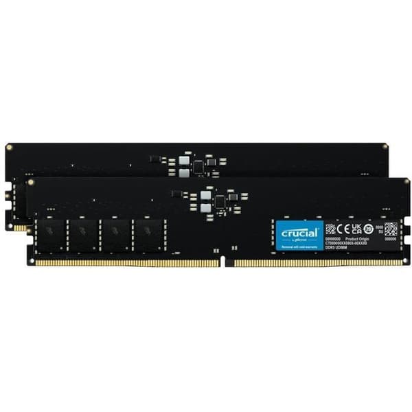 RAM-minne - CRUCIAL - Kit DDR5-4800 UDIMM - 32 GB: 2x16 GB (CT2K16G48C40U5)