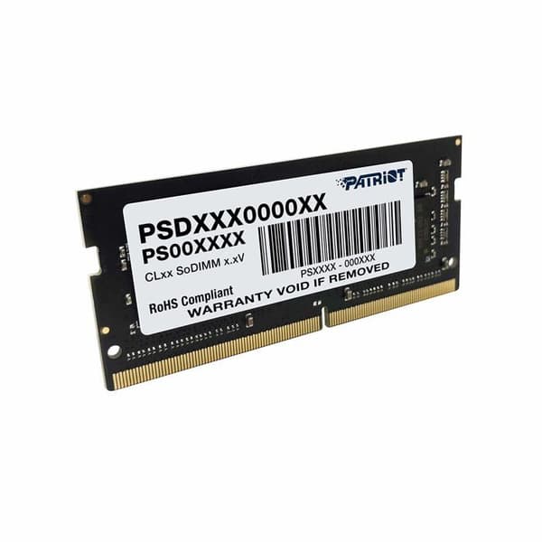 Patriot-minne 8 GB DDR4 2400MHz, 8 GB, 1 x 8 GB, DDR4, 2400 MHz, 260-stifts SO-DIMM, grön