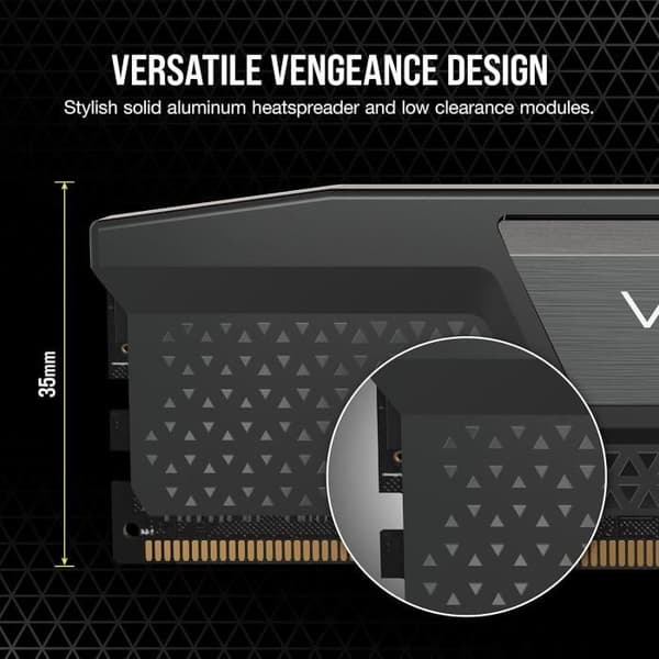 RAM-minne - CORSAIR - CMK64GX5M2B5600C40 - VENGEANCE - DDR5 - 64GB 2x32GB DIMM - 5600MT/s - CL 40 - 1.25V