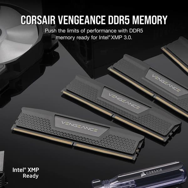 Corsair Vengeance DDR5 96GB (2 x 48GB) 5600 MHz CL40 - Svart - Dual Channel Kit 2 DDR5 RAM PC5-44800 - CMK96GX5M2B5600