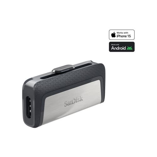 SanDisk Ultra Dual - USB flash-enhet - 256 GB Grå, Silver